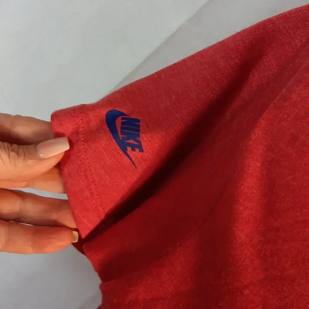 Nike NFL New York Giants Women's Red V-Neck Tee